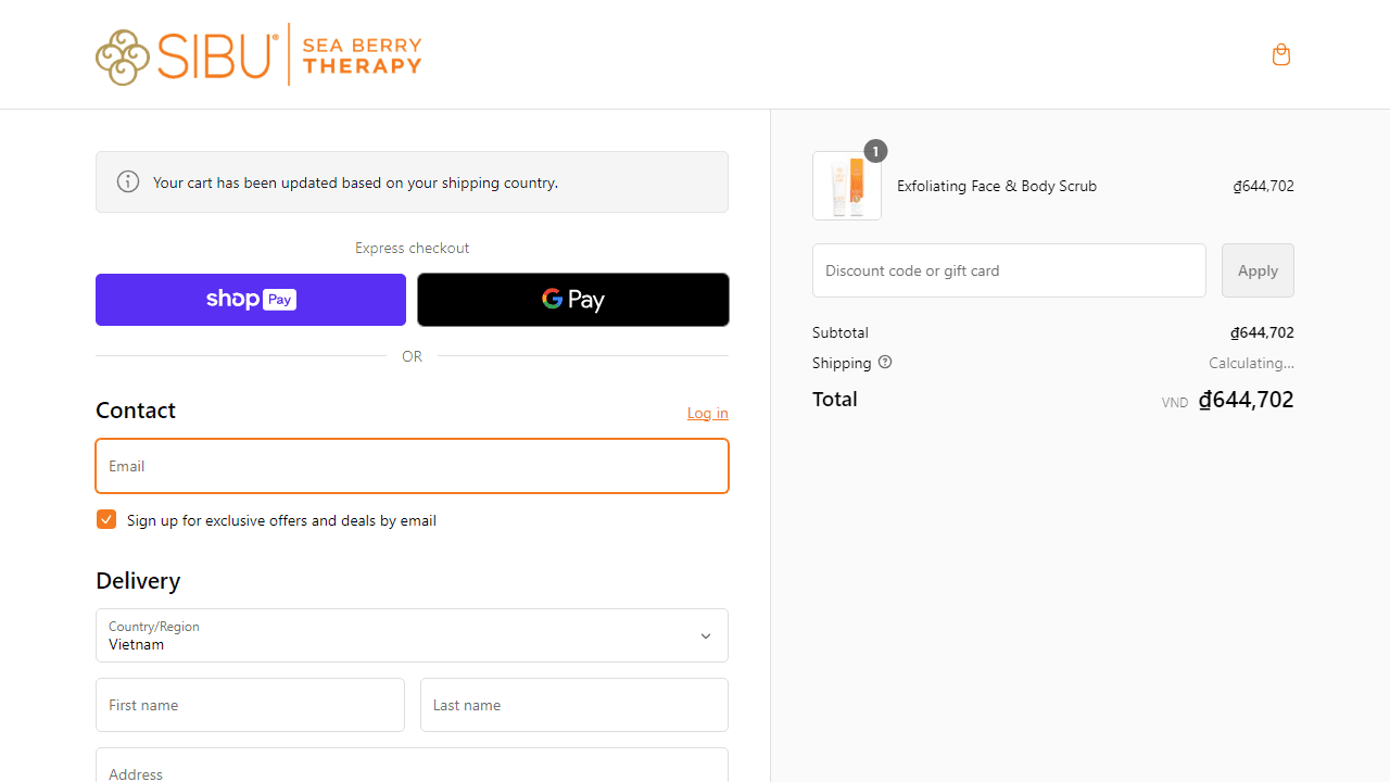 How to apply Sibu coupon code
